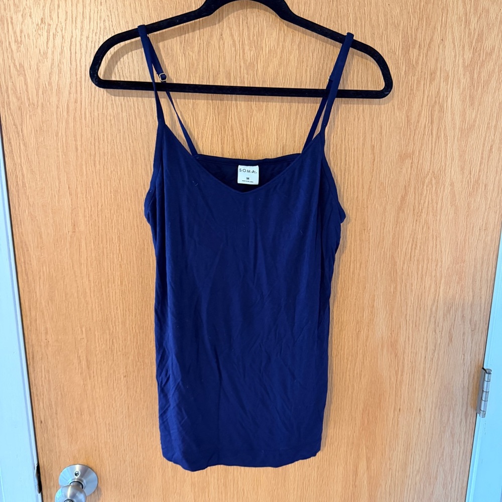 Soma Women's Blue Camisole Pajama Top